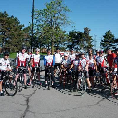 Start of Day two on the Cycle Canada Century Ride