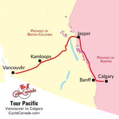 Map of Tour Pacifc