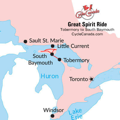 Map of Great Spirit Ride