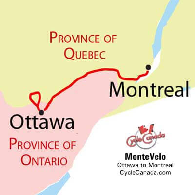 MonteVelo Ottawa to Montreal