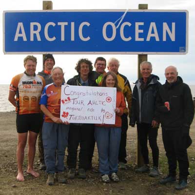 Cycle Canada at Tuktoyaktuk