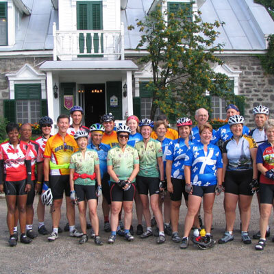 Voyageur Route riders at Ste. Anne